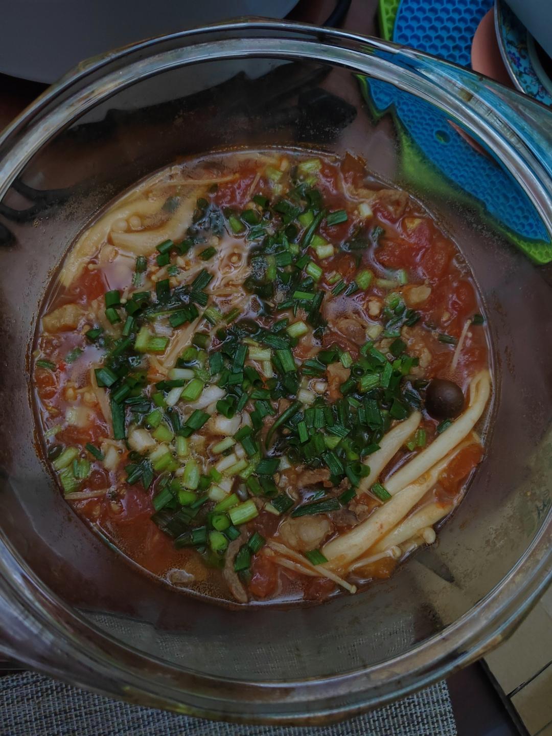 火爆餐厅的番茄滑肉汤，鲜香美味又下饭