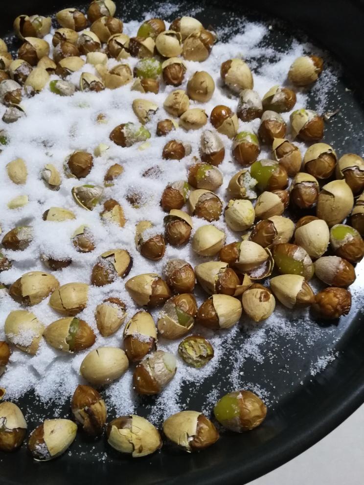 烤箱版盐局白果的做法
