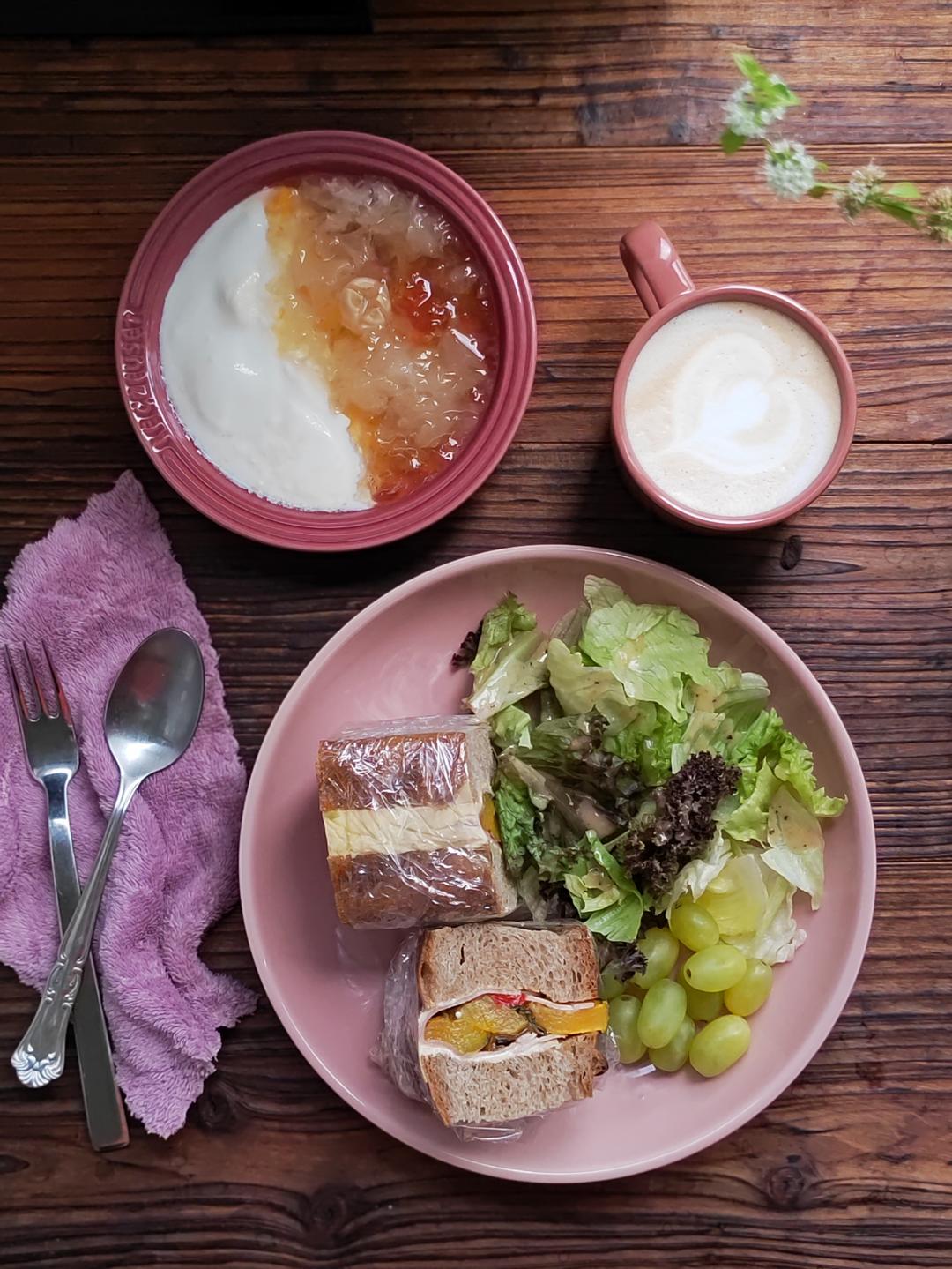 野餐千层面包