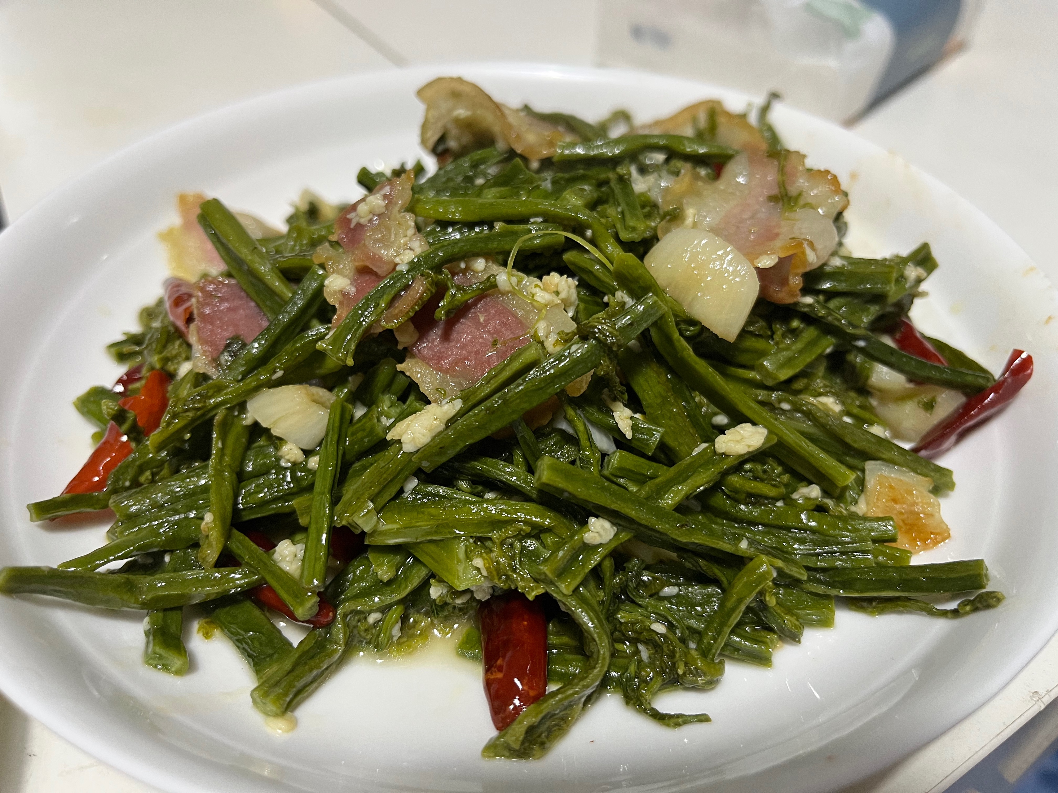 【限定春菜】超下饭的咸肉水蕨菜