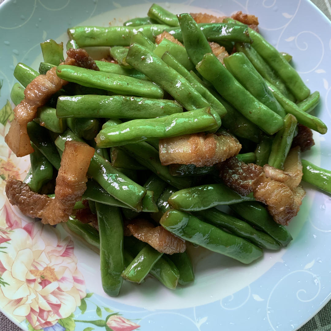 五花肉四季豆