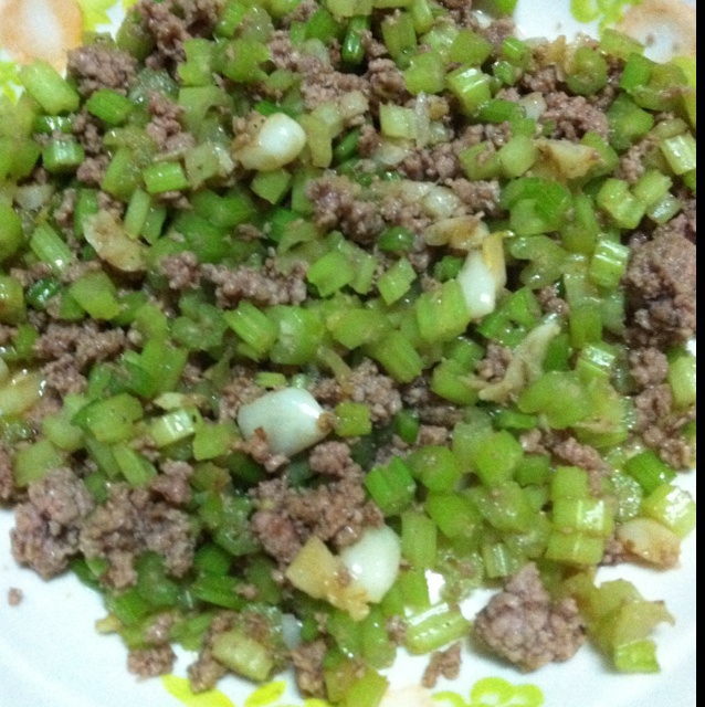 芹菜牛肉末「下饭神器」
