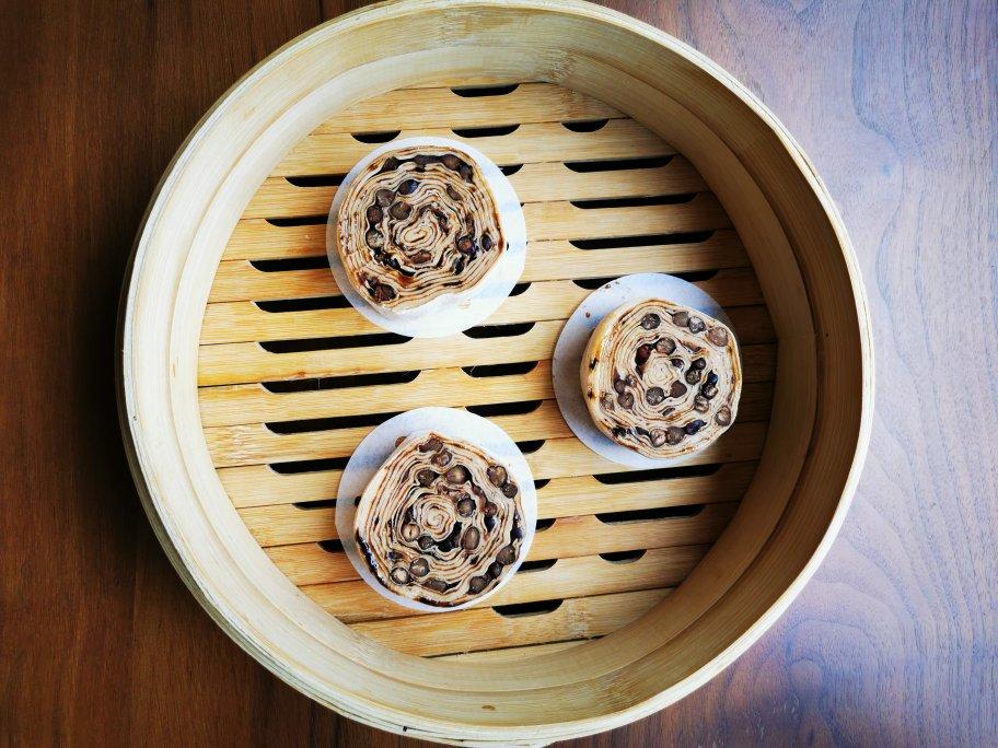 红豆红糖手撕馒头【压面机版】