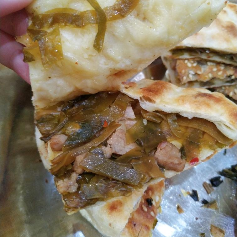 香辣海带饼（无油煎烫面香酥版）的做法
