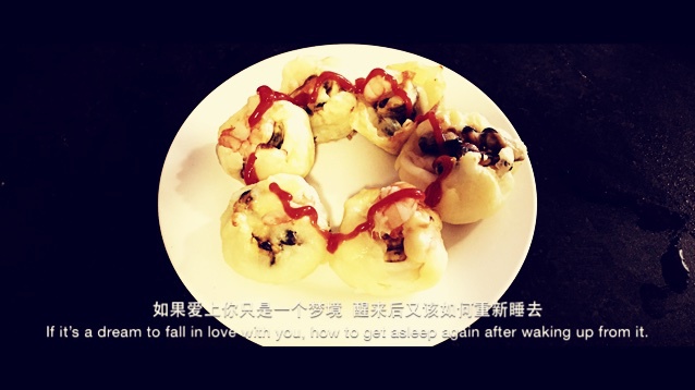 芝士土豆泥焗虾球