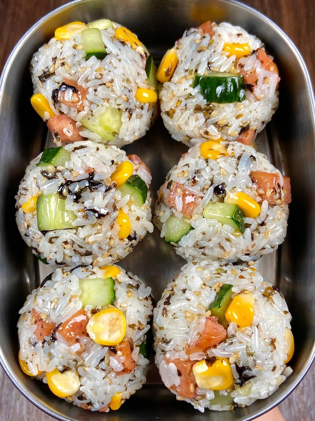 简单好吃的减脂饭团的做法