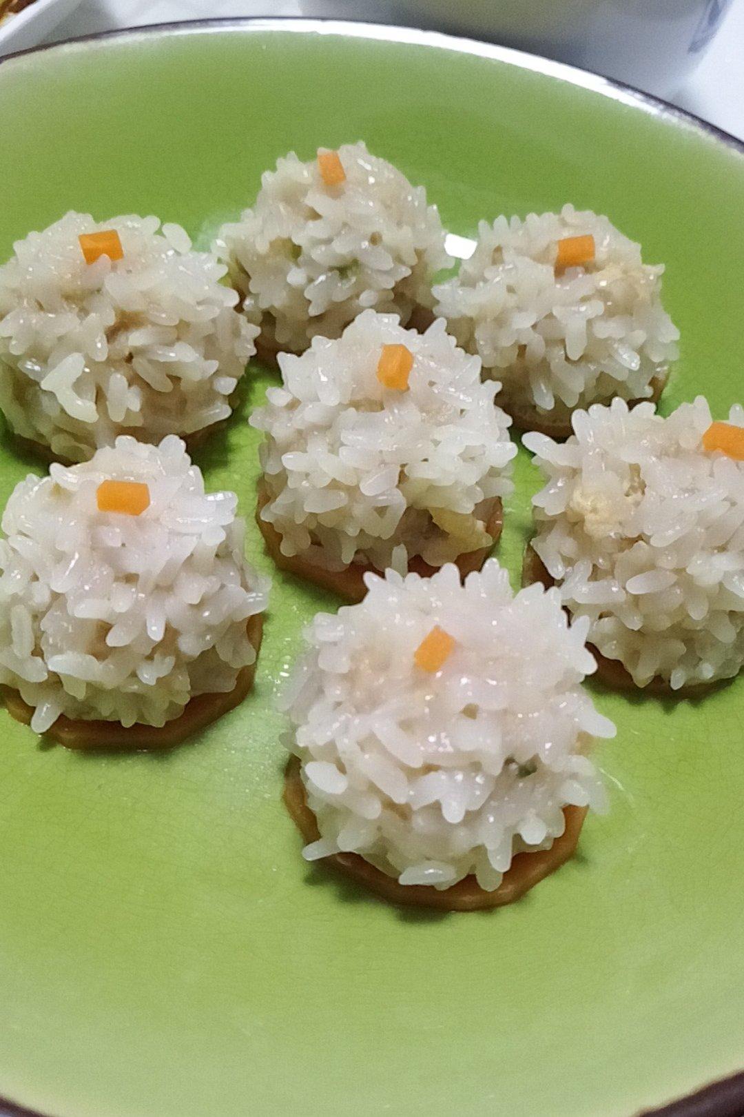 吾皇万万嵗做的蒸糯米丸子