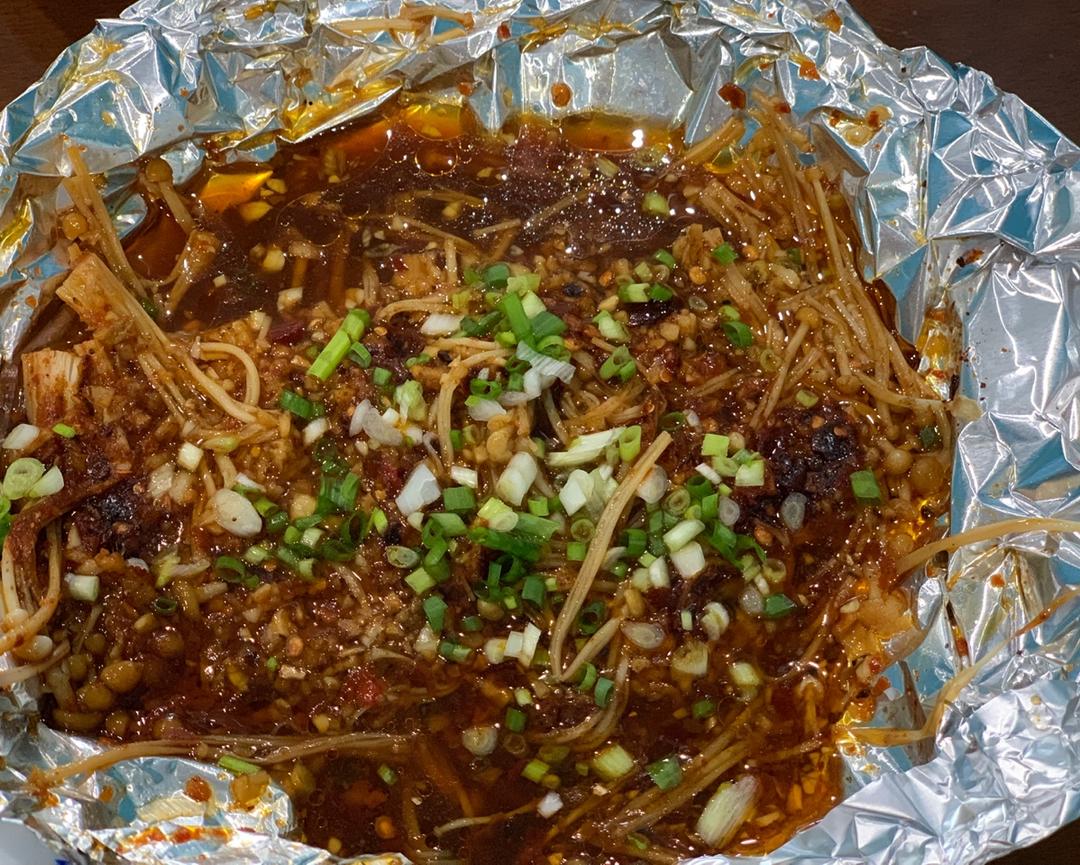 蒜蓉孜然烤金针菇