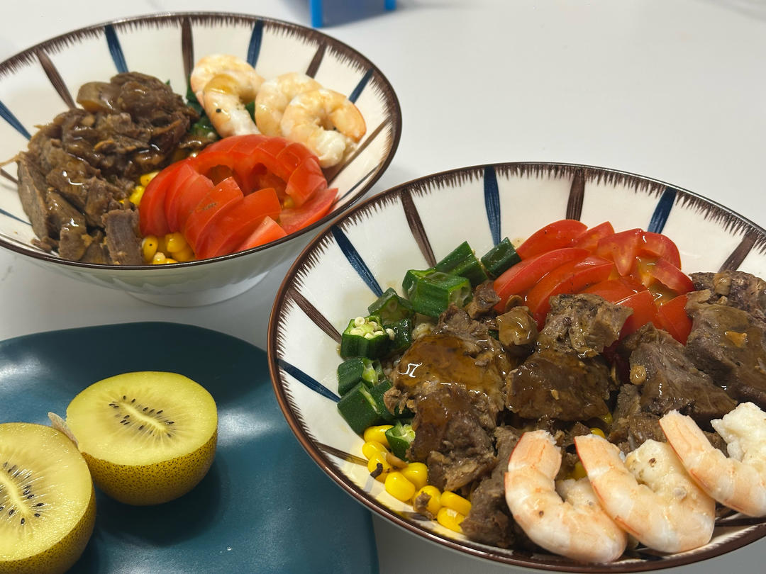 减脂餐|低卡饱腹牛排时蔬沙拉🥗好吃哭了