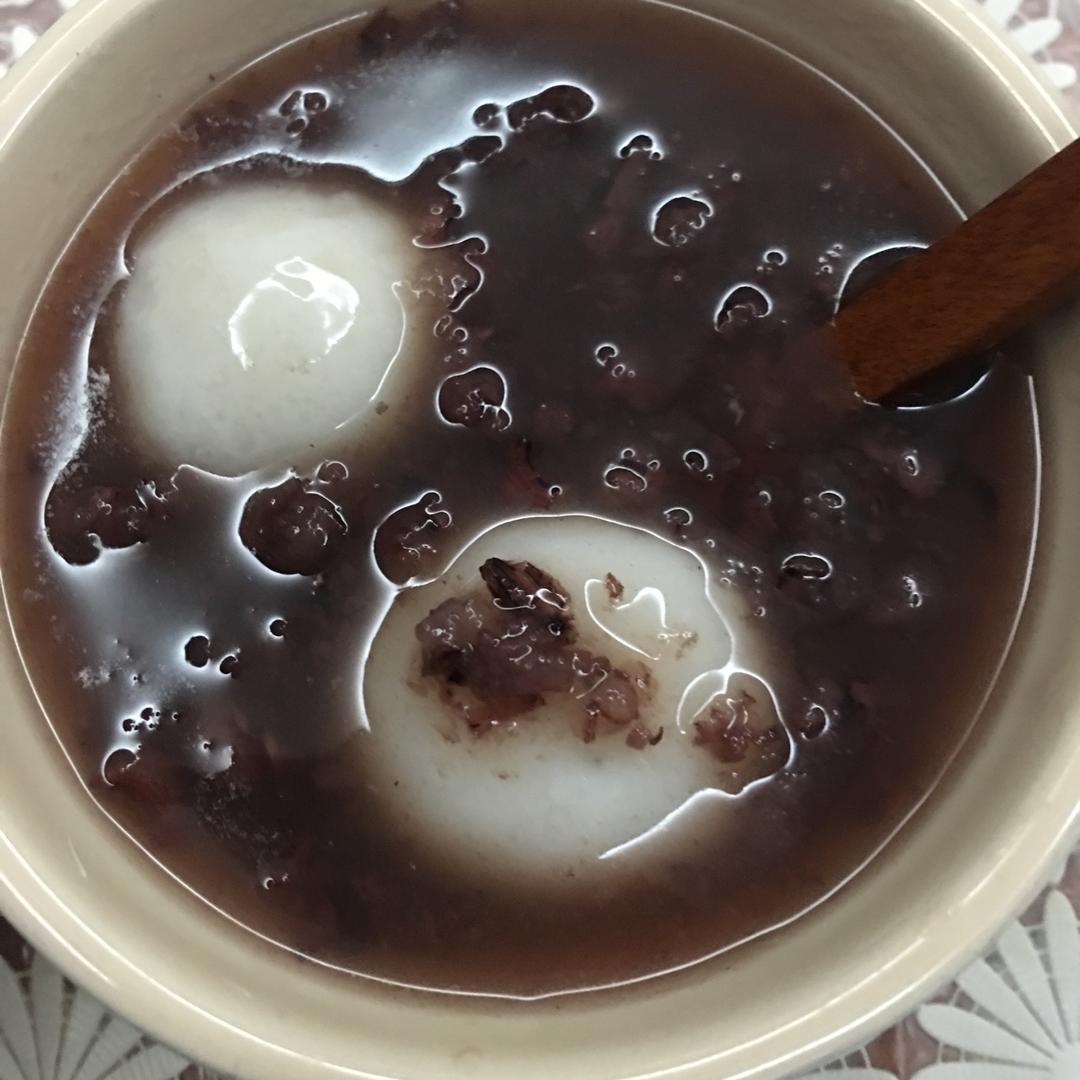 紫米红豆汤圆——纯真朴实