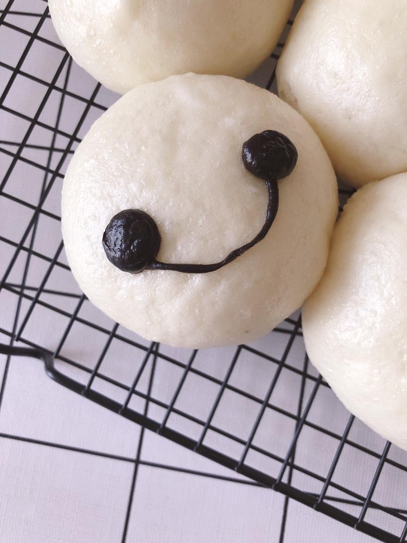 【原创】大白卡通造型馒头（超能陆战队Baymax）