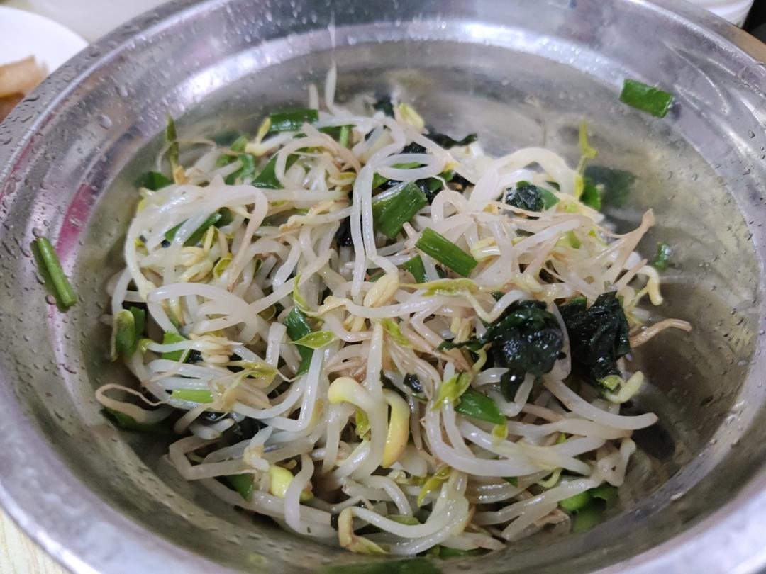 紫苏豆芽炒培根