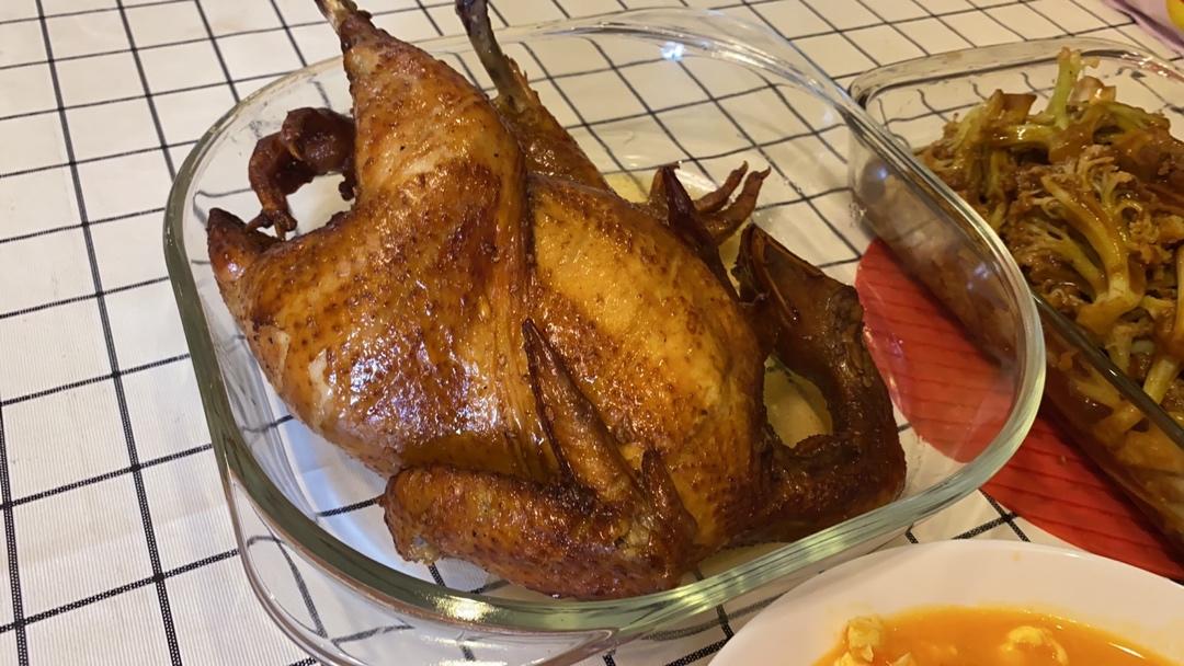 超简单的脆皮烤鸡