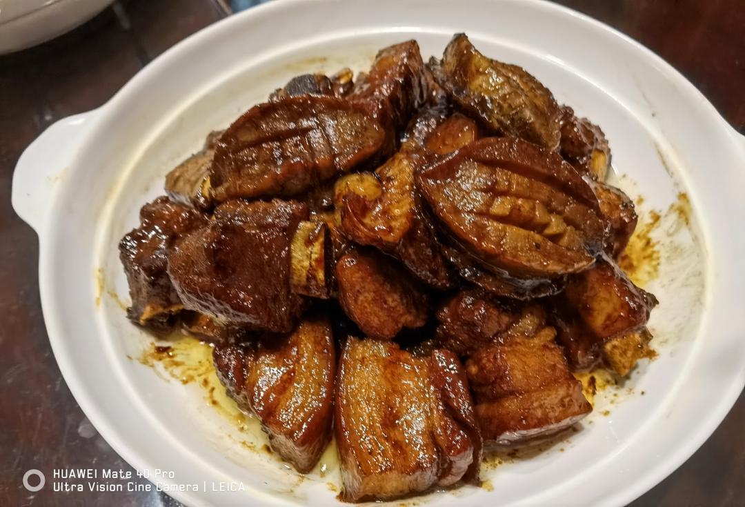 软糯不腻，连肥肉都超级好吃的红烧肉(加鲍鱼版)