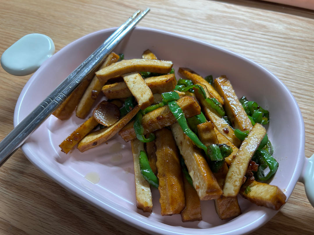 青椒炒豆干