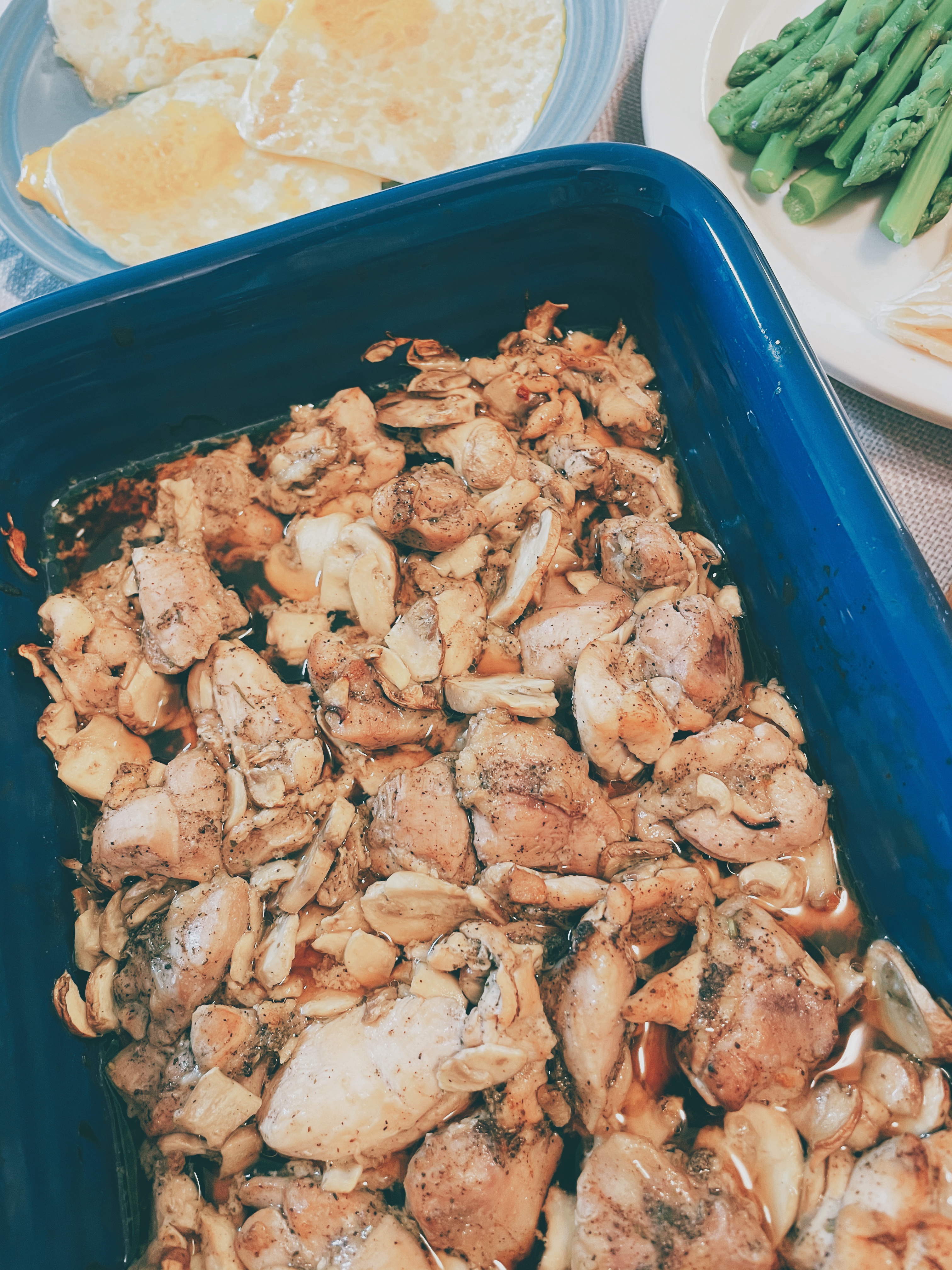 快手生酮美味—黑胡椒蘑菇烤鸡肉的做法