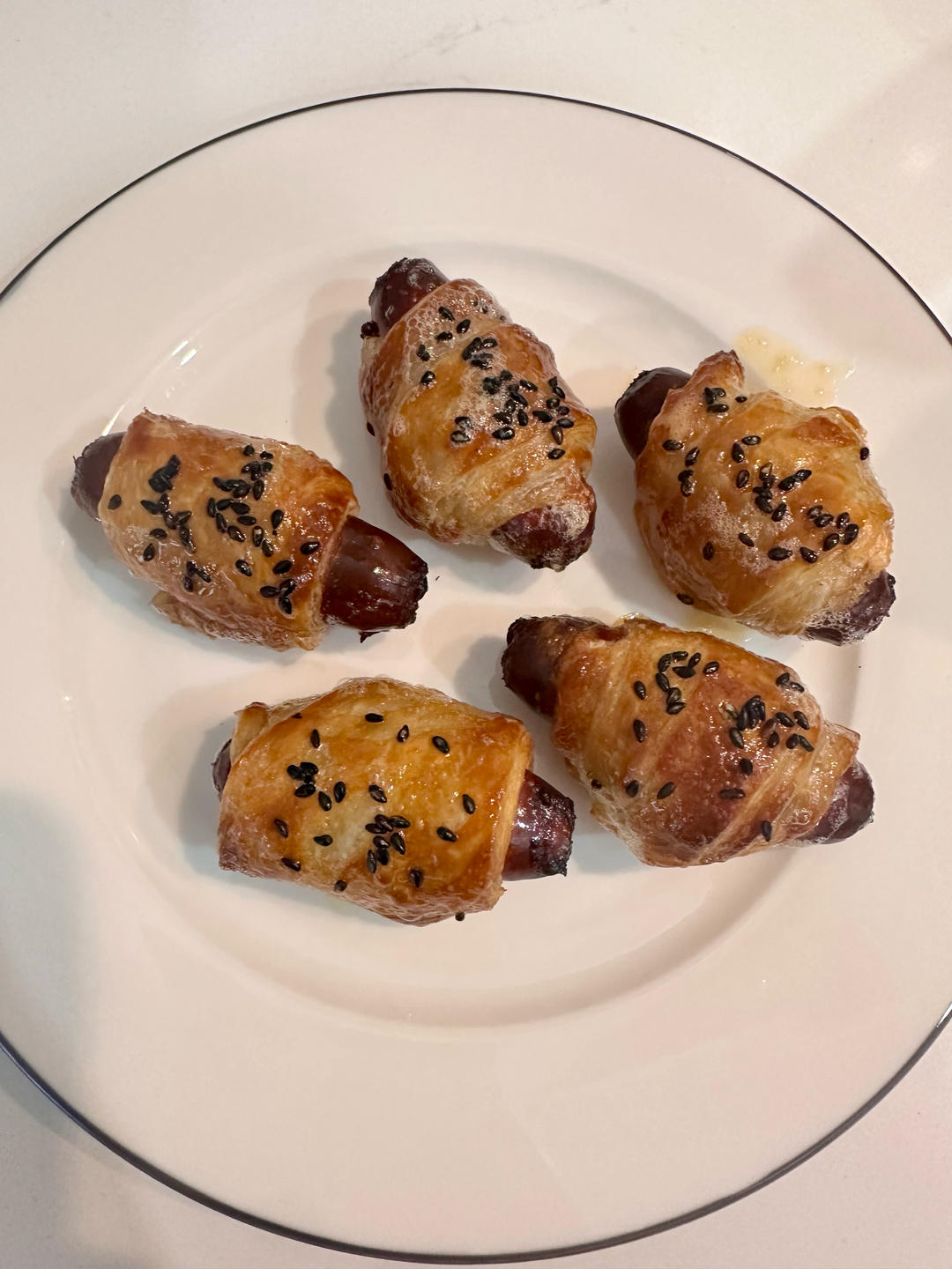 手抓饼也能做🥐可颂面包