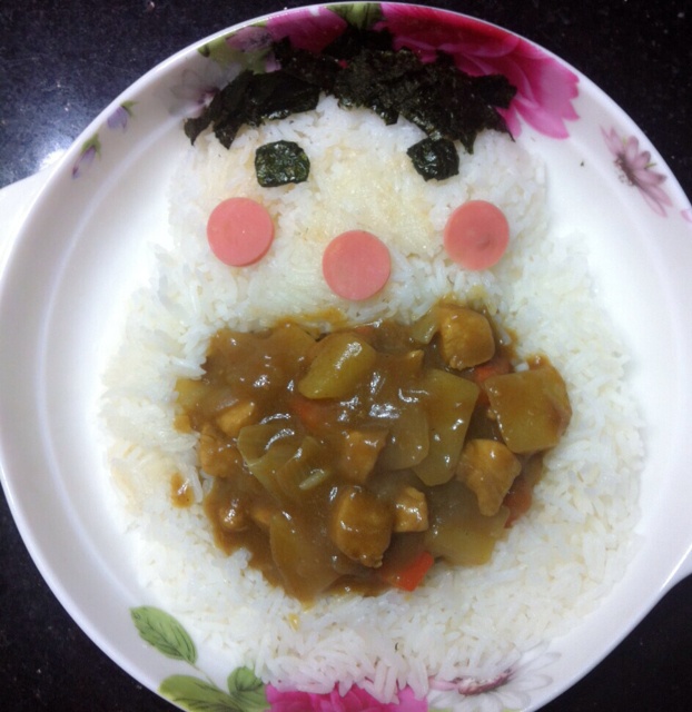 大嘴宝宝咖喱饭