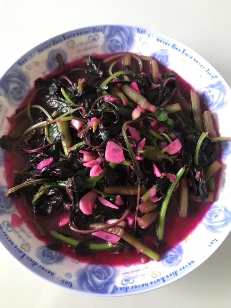 清炒苋菜【粉红的回忆】