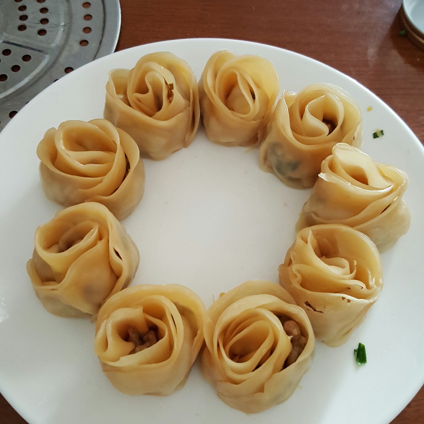 玫瑰花饺子