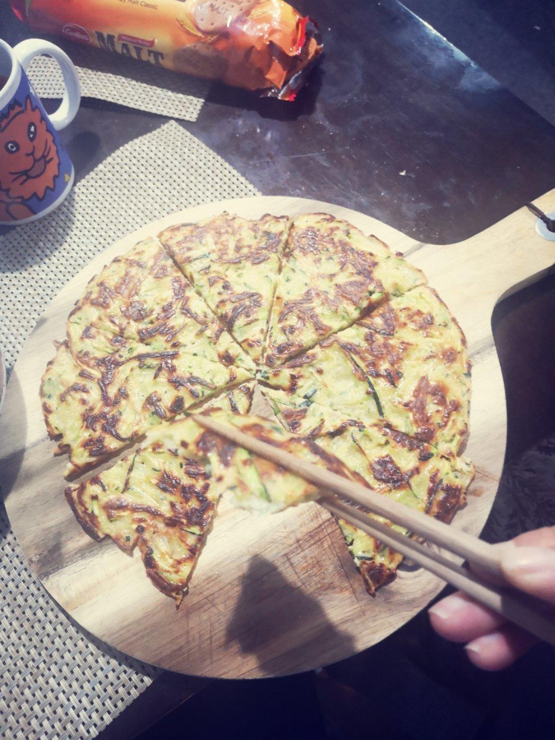10分钟快手早餐～茭瓜丝饼