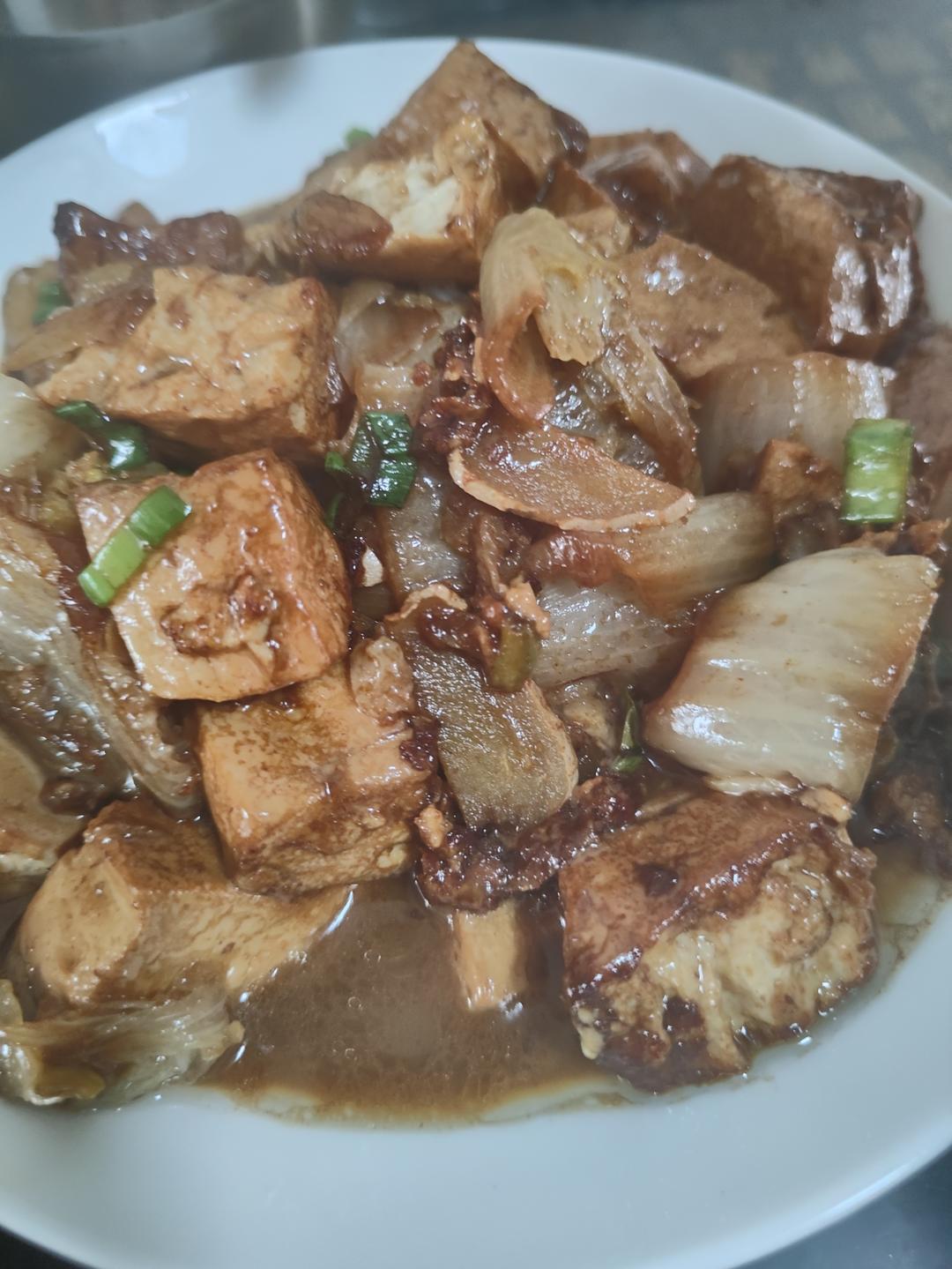 冬季最爱的家常菜！大白菜炖大豆腐或干豆腐