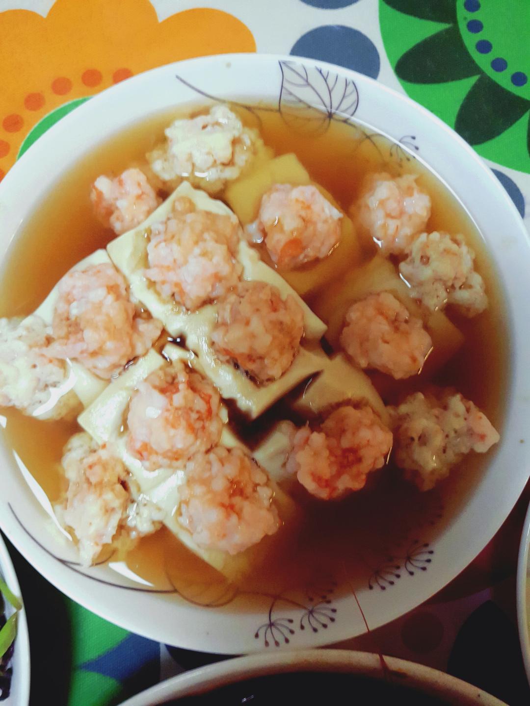 百花蒸豆腐