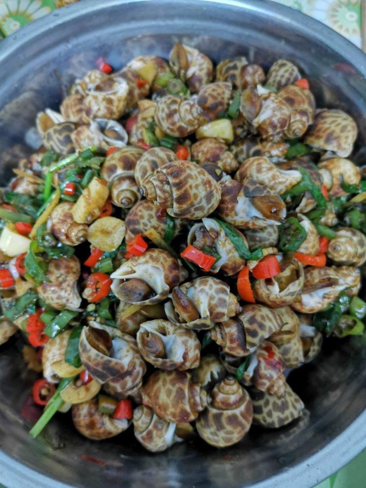 爆炒花螺～（生酮可食）