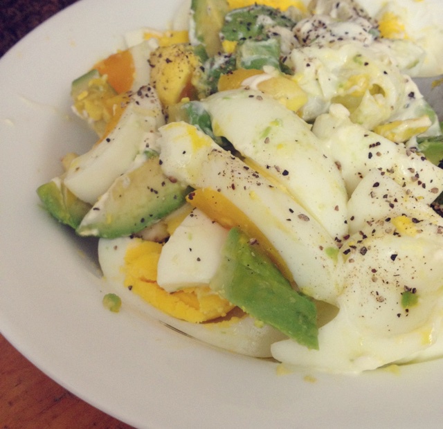 早餐之牛油果鸡蛋沙拉