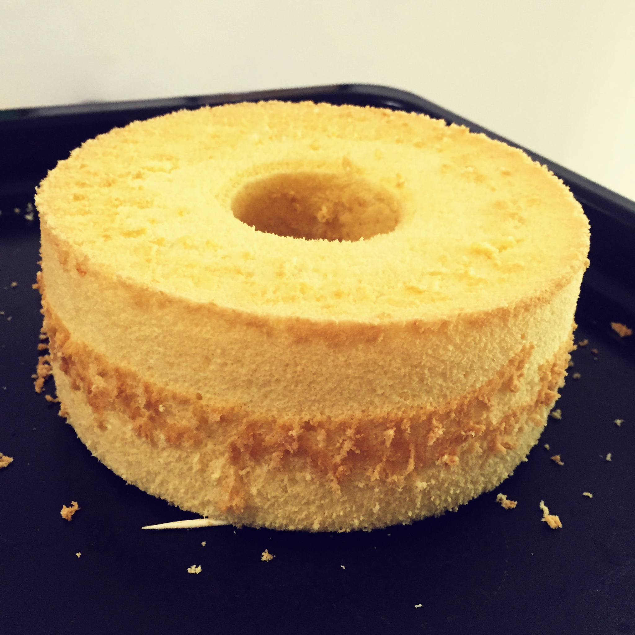 超简单完美戚风蛋糕（6寸2蛋）附打发、翻拌、脱模视频