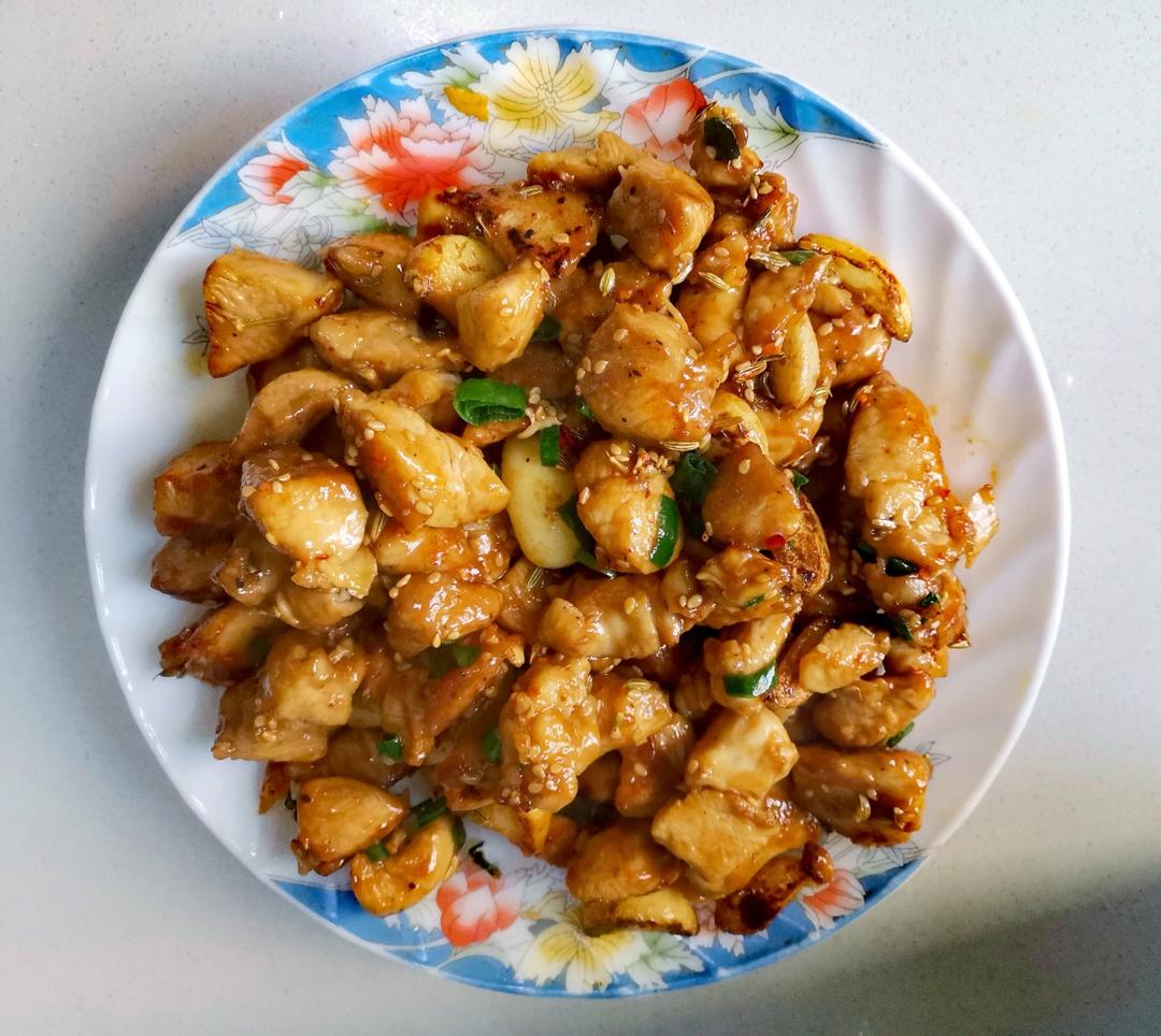 孜然蒜香鸡胸肉