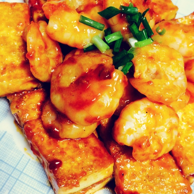 鲜虾番茄豆腐