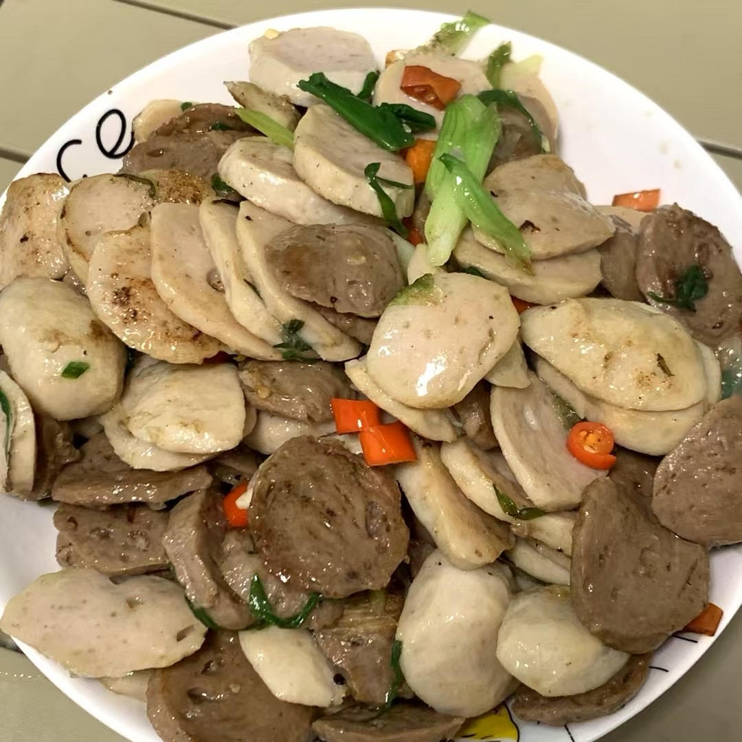 今日菜谱：香炒牛肉丸