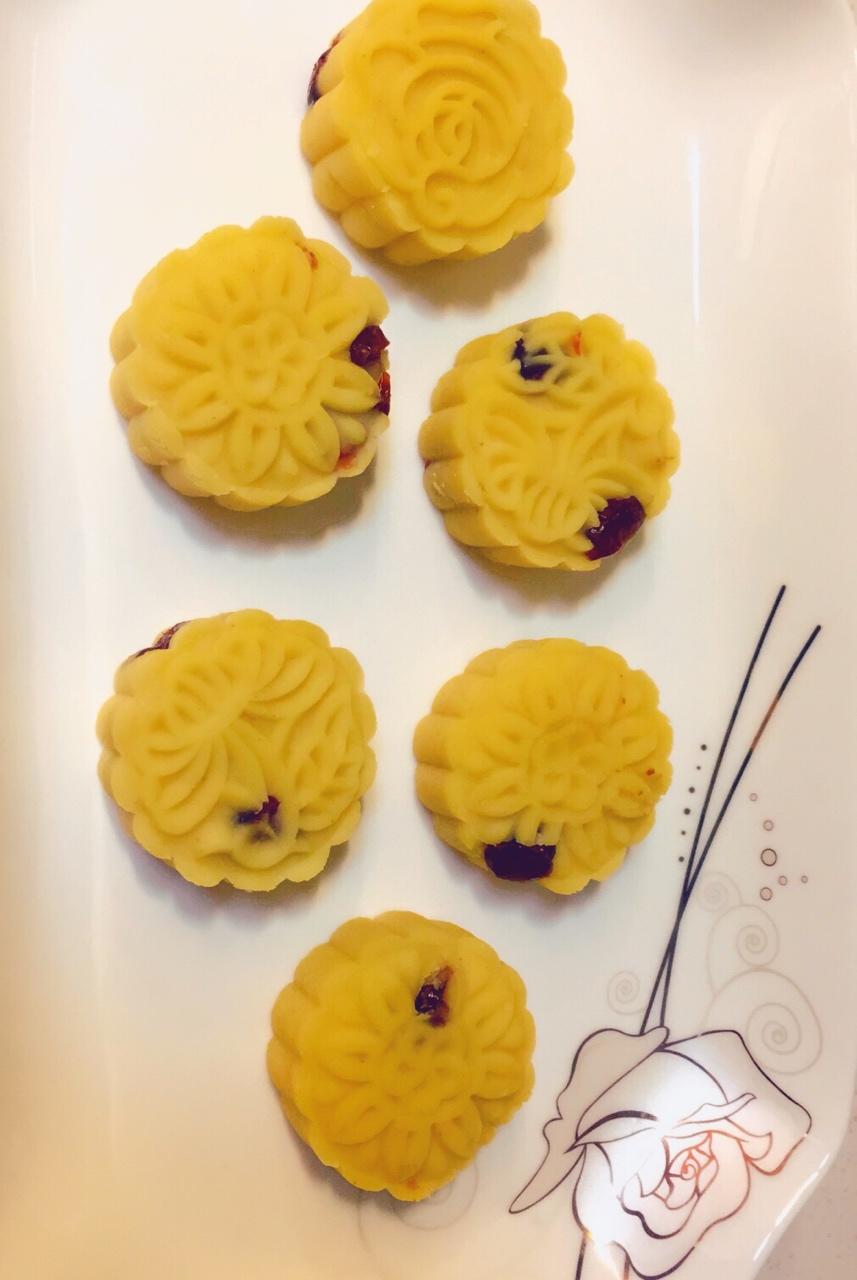蔓越莓绿豆糕