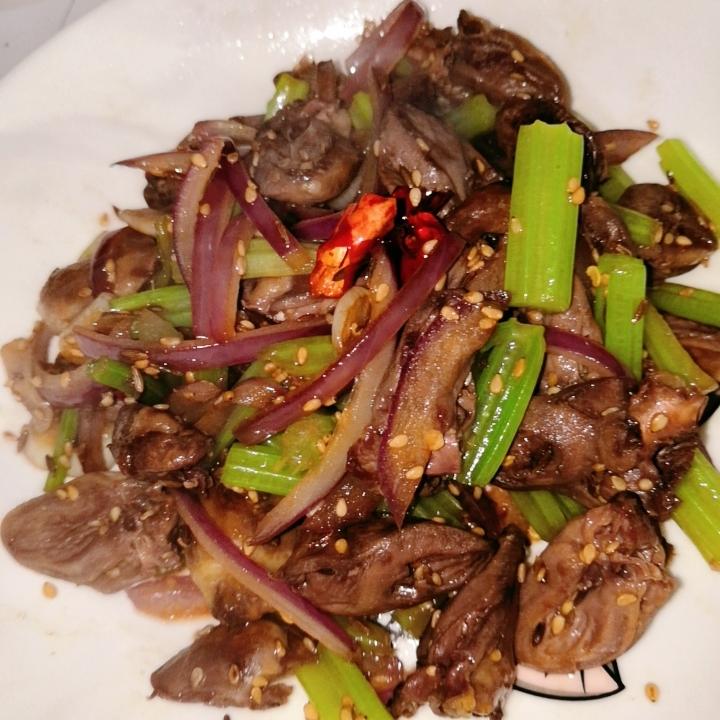 爆炒鸡心
