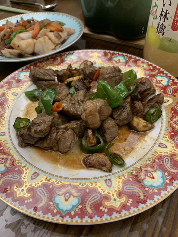 蒜烧牛肉粒