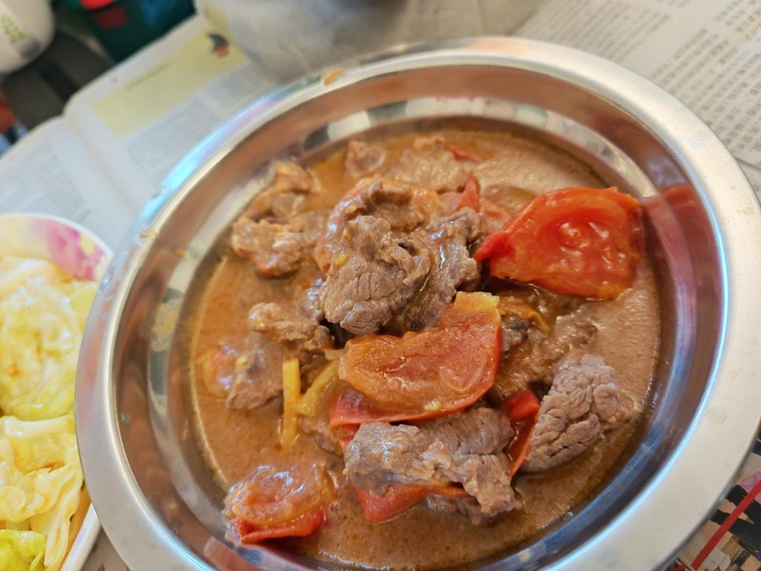 粤菜？🍅番茄炒牛肉🐂是绝配啊呜呜呜