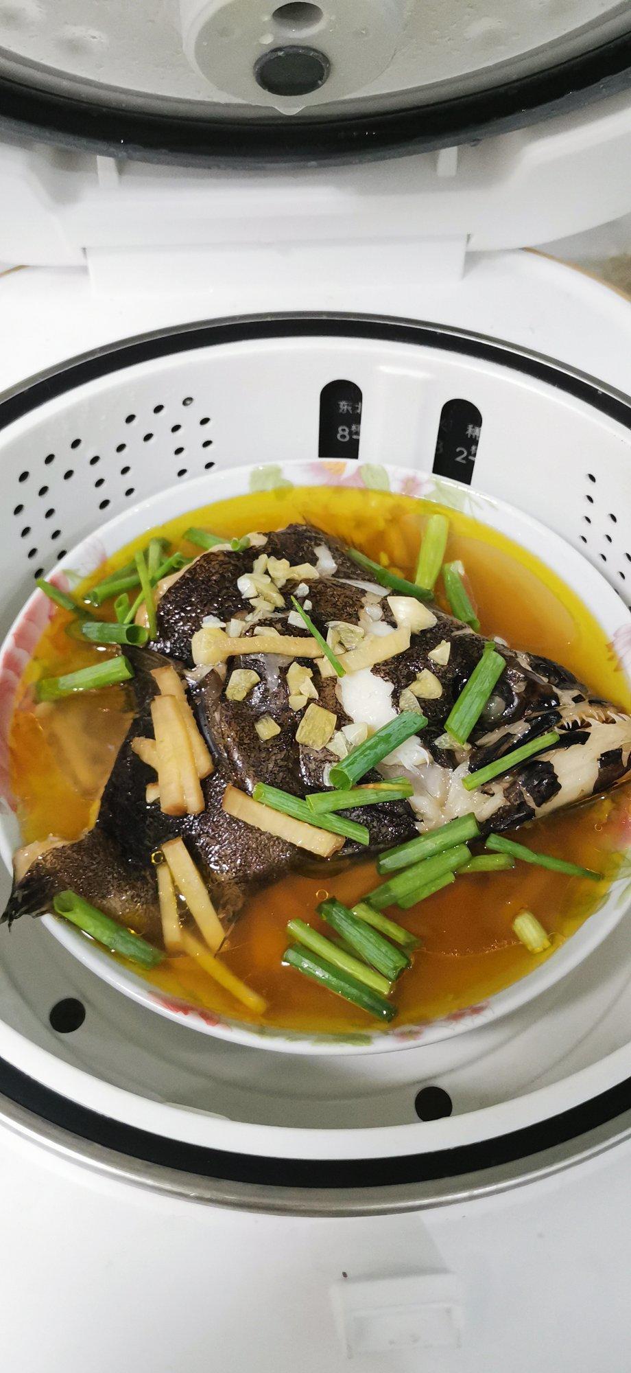 蒸鸦片鱼头（同鱼身做法一样）