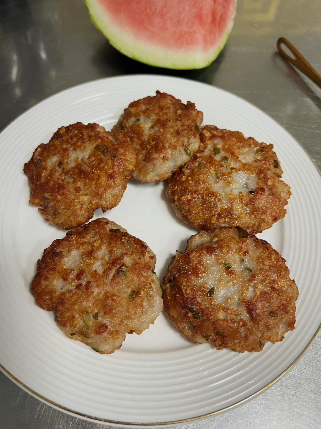 虾肉藕饼