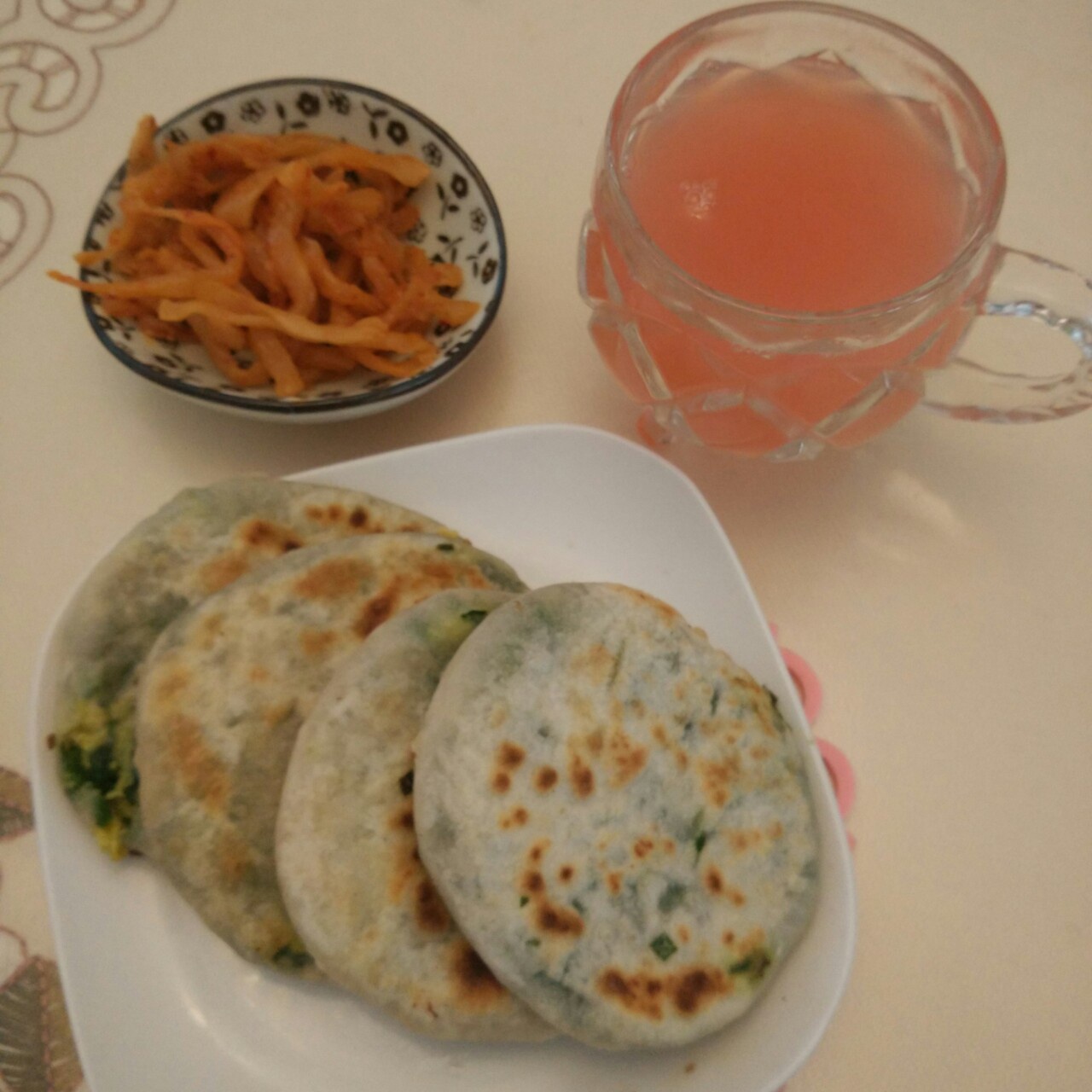 薄皮韭菜饼