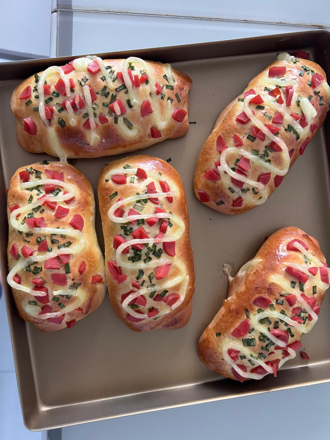 香葱火腿肉松面包
