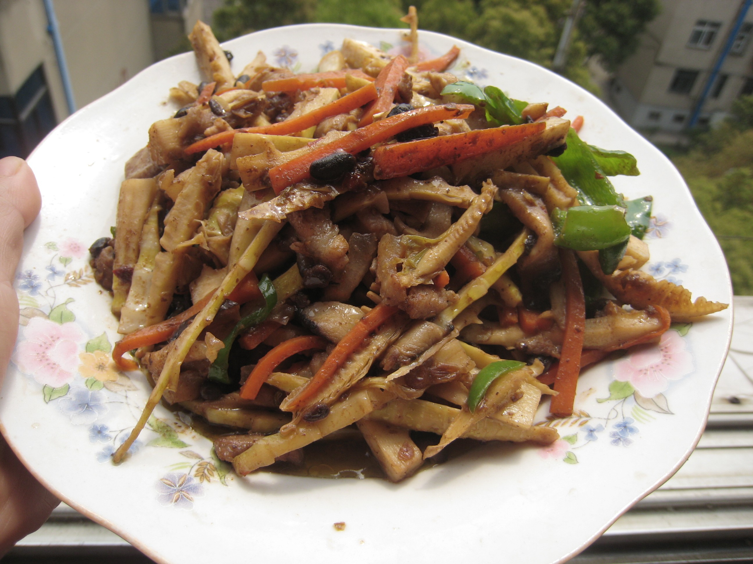 豆豉炒春笋