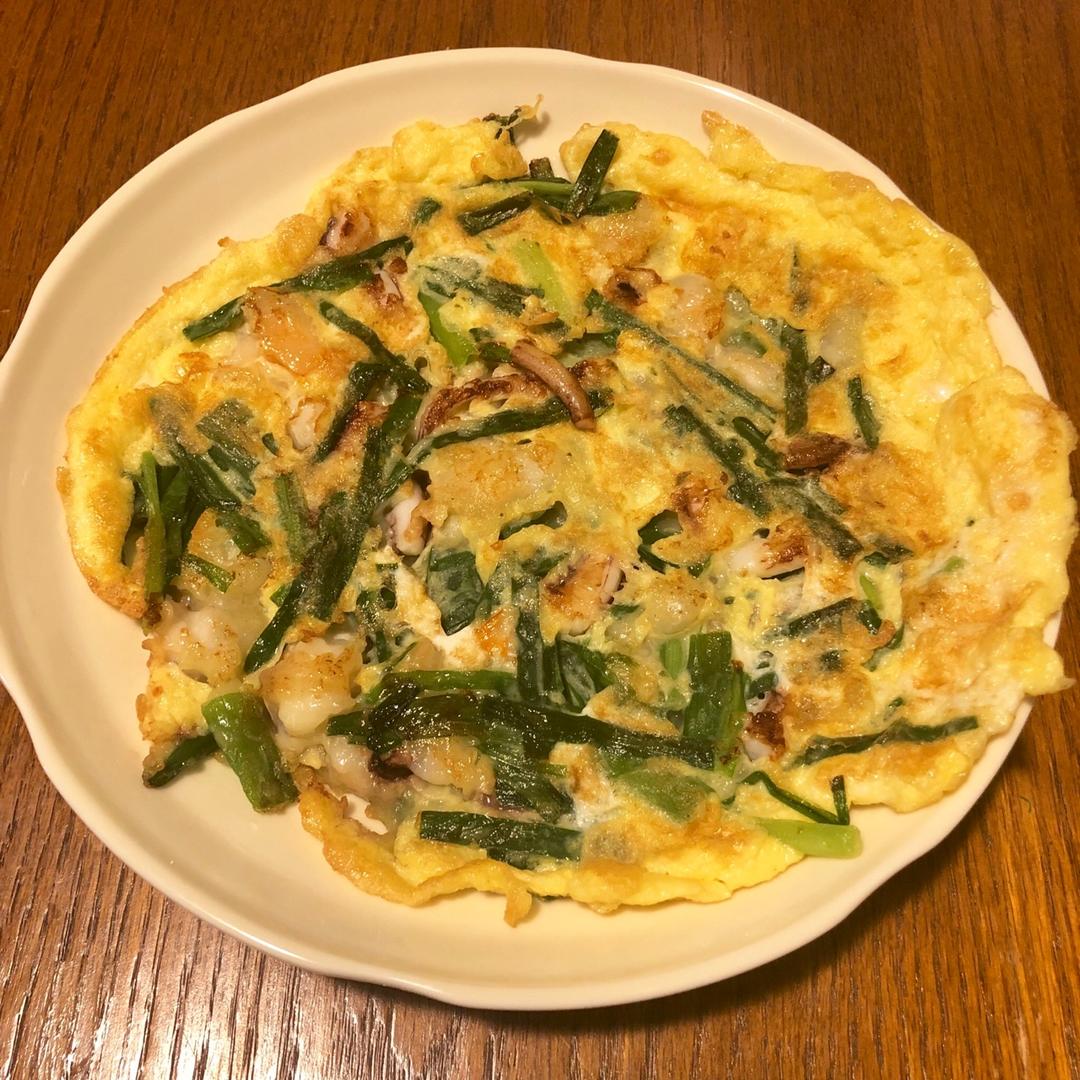 韩式海鲜葱饼