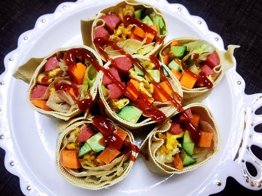 ❤减脂美味—豆腐皮“寿司卷”