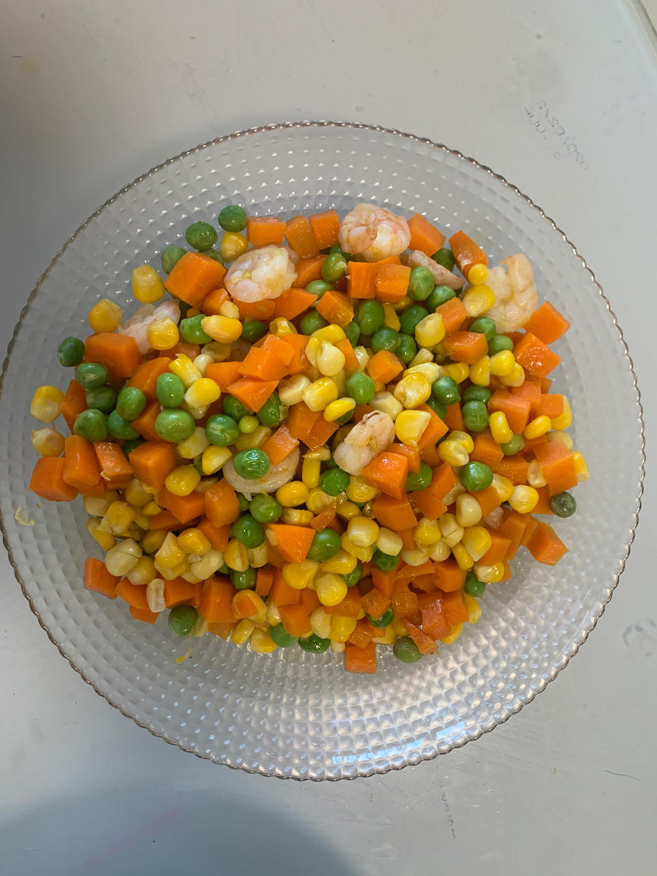 玉米豌豆炒虾仁（宝宝超爱吃）
