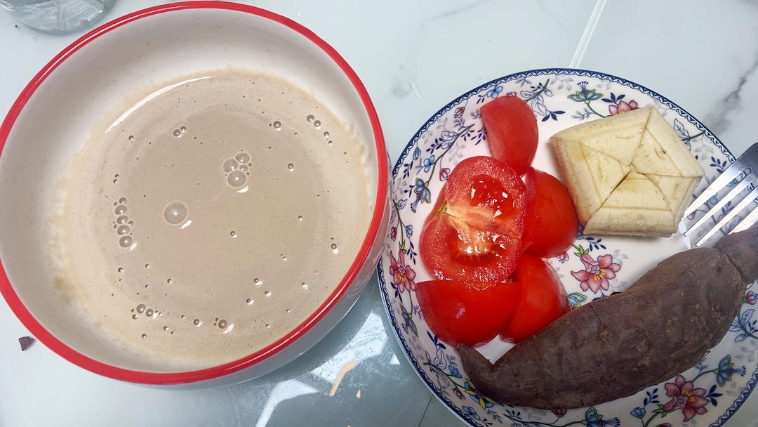 懒人减脂早餐--吐司紫薯香蕉卷