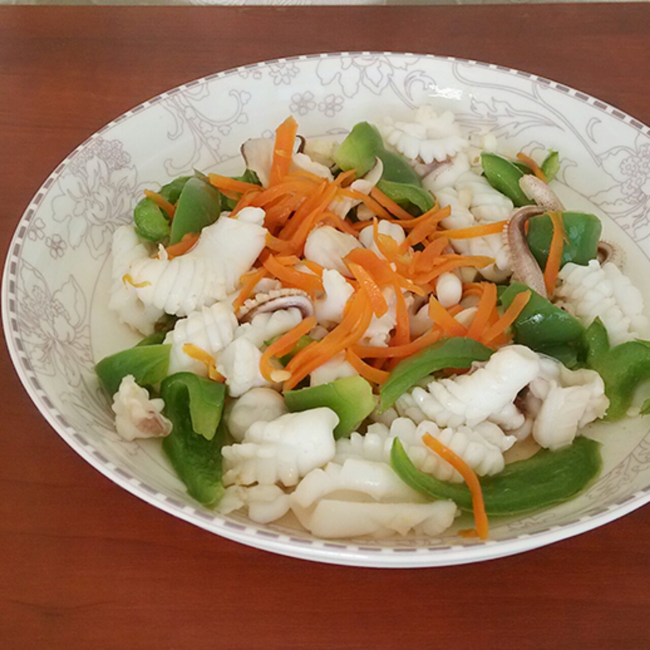 青椒炒鲜鱿