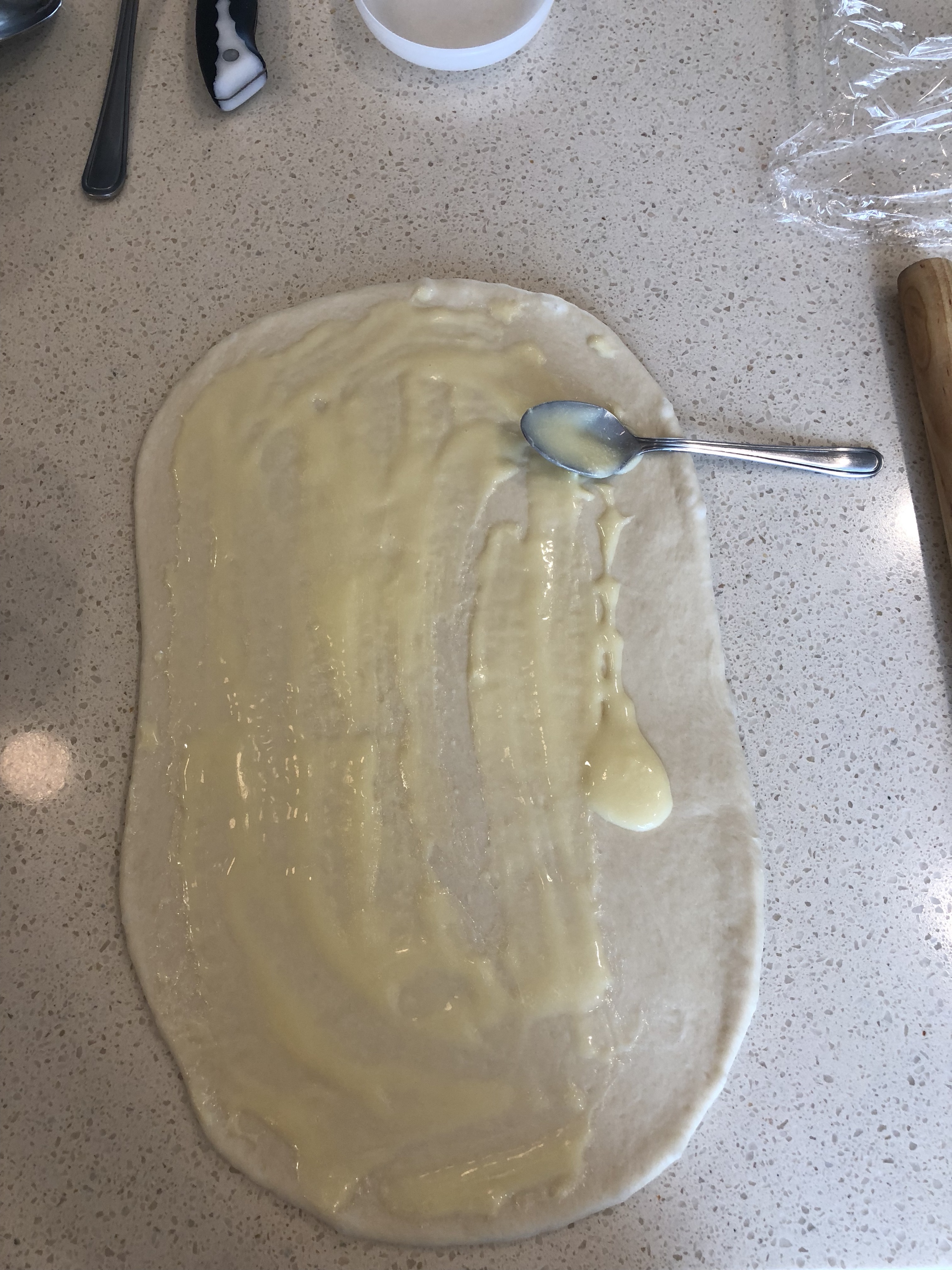 奶油练乳餐包的做法 步骤6