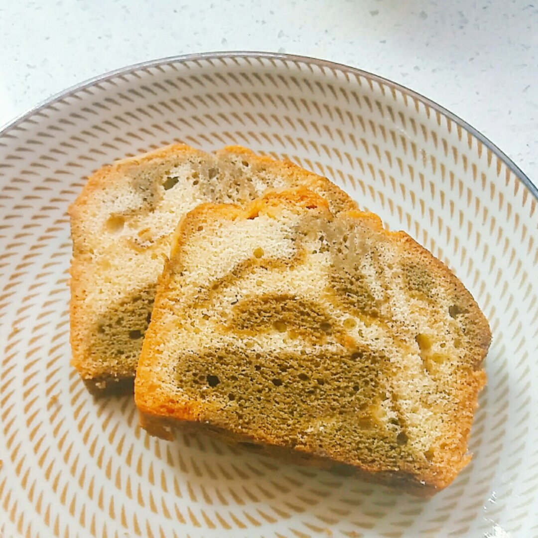 抹茶大理石磅蛋糕