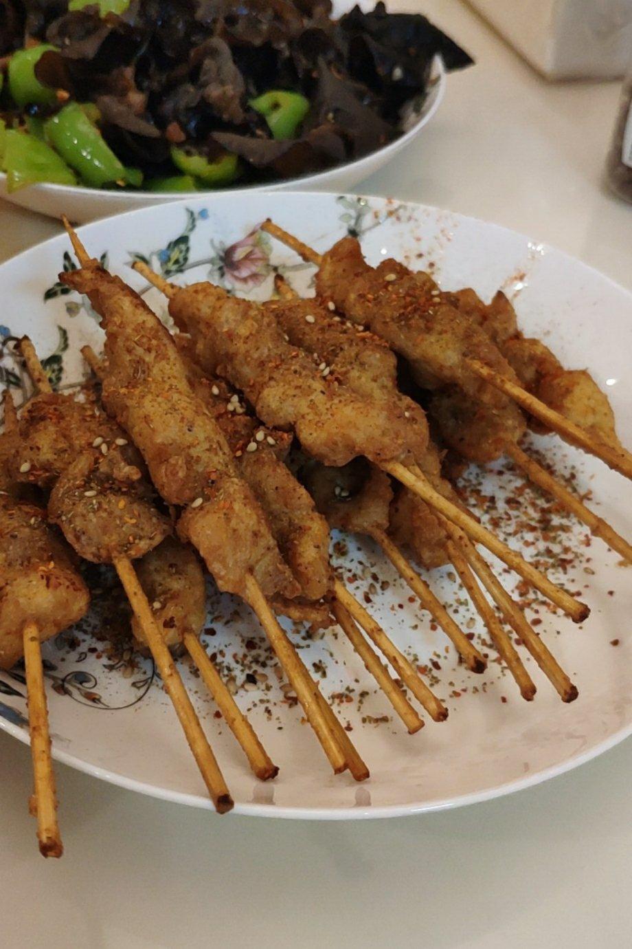新疆烤鸡肉串